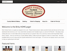 Tablet Screenshot of birkyfarms.com